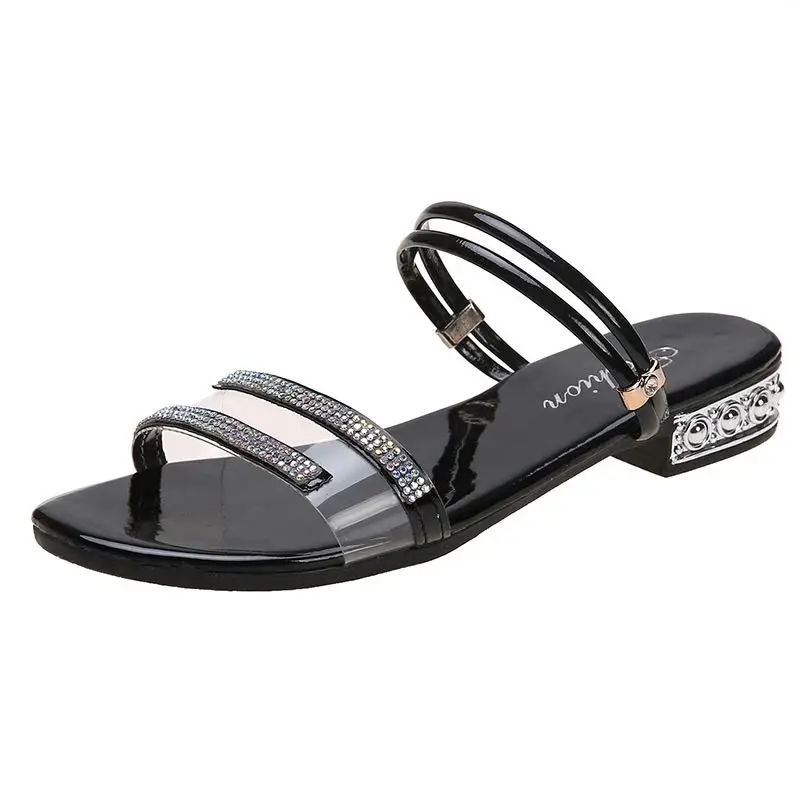 Модные повседневные сандалии Тренд 2020 года Новинка Босоножки в Корейском стиле