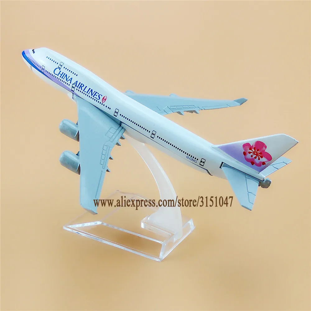 

Модель самолета из металлического сплава авиакомпании Air, Тайвань, China Airlines B747, Боинг 747, 16 см, подарок