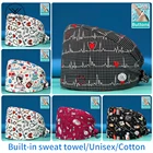 Шапка-скраб для спа-салона, регулируемая, с принтом