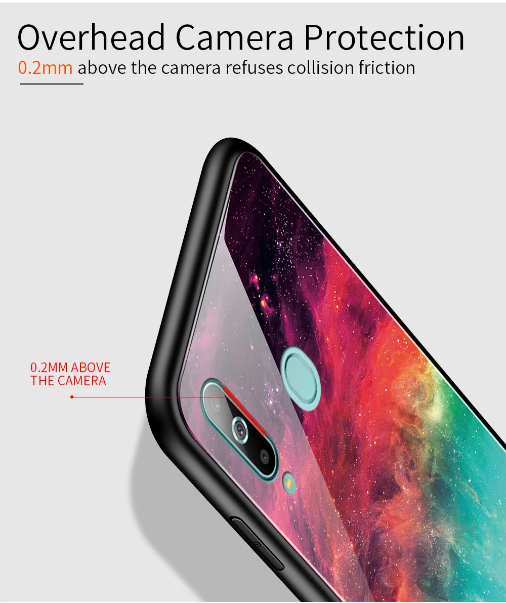 Для samsung A50 Стекло чехол закаленное Мягкий силиконовый чехол Крышка Мрамор принтом галактика A20E A10E A70 A60 A40 A30 A20 A10 Примечание 10 Pro