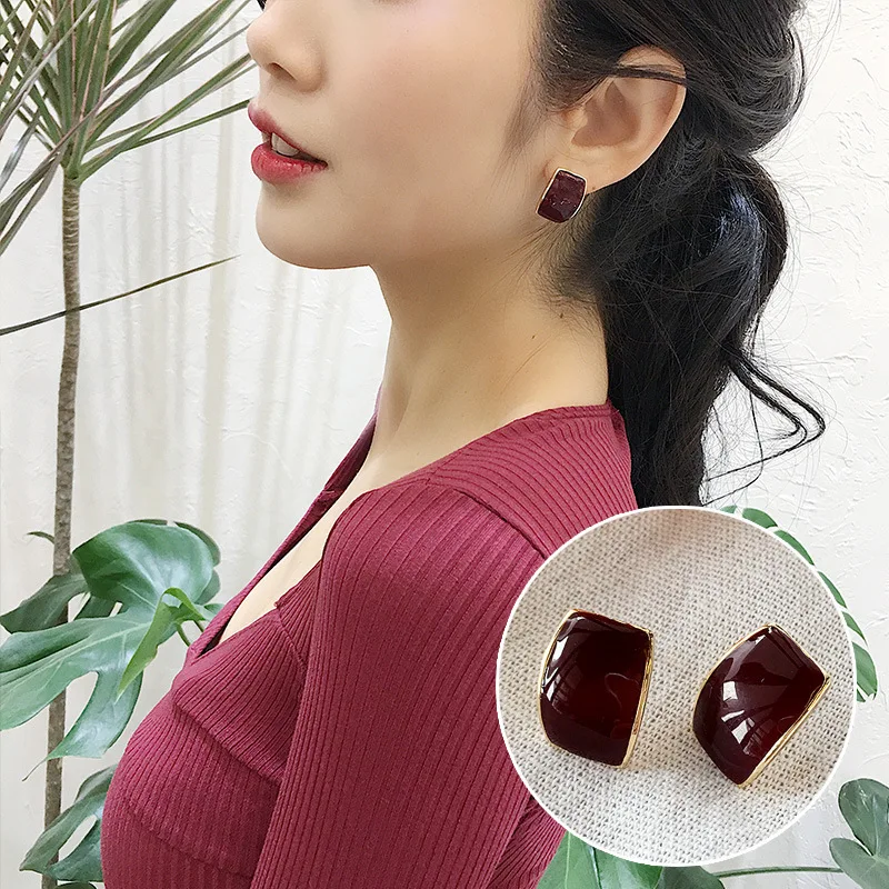 Новинка 2019 дизайнерские брендовые креативные глянцевые серьги-подвески в форме