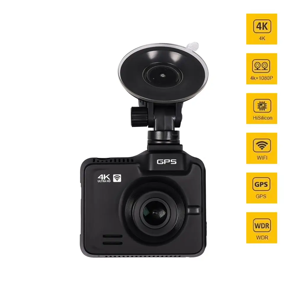 Ultra 4K Blackbox DVR OnReal MG13K true фронтальная камера + 1080P задняя с двумя объективами GPS