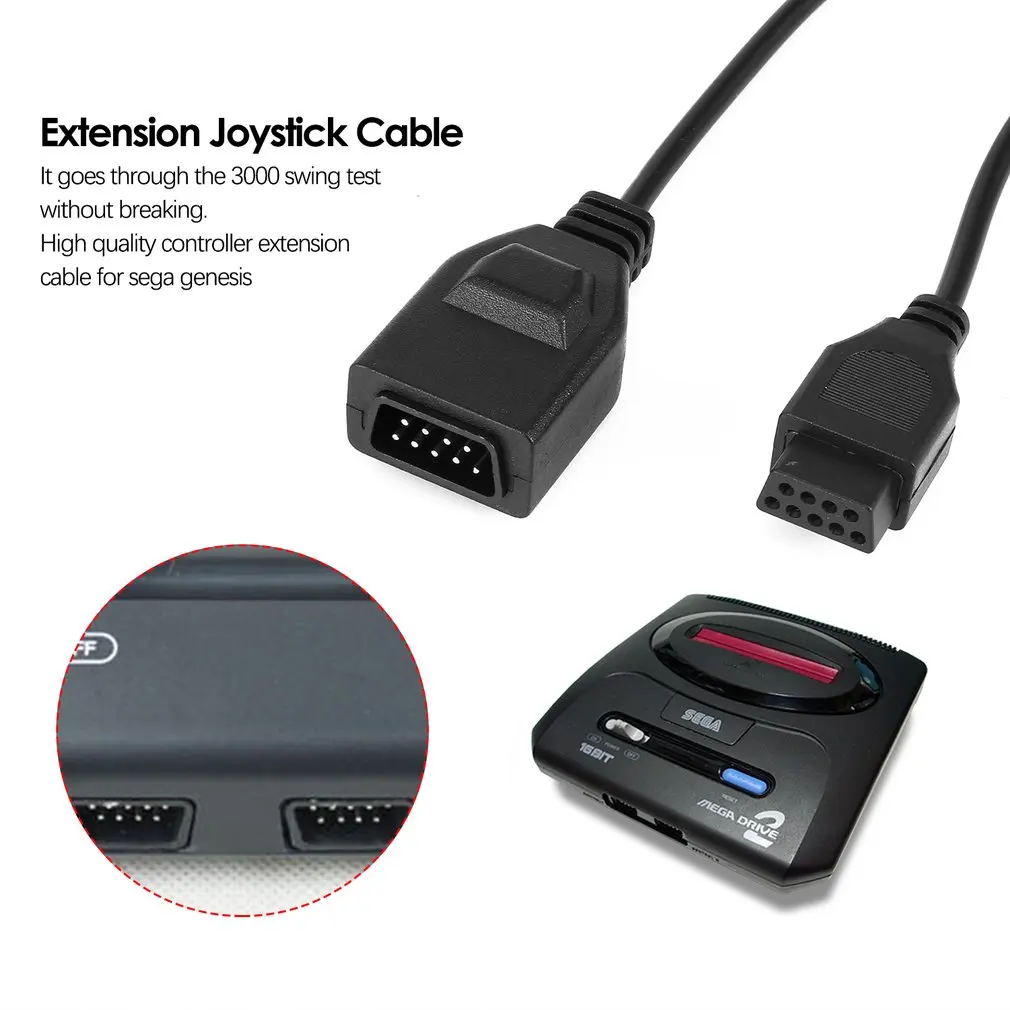 5.9ft 1,8 м контроллер Джойстик удлинитель для игра Sega консоли системы Genesis 2 3 megadrive 2 MD2