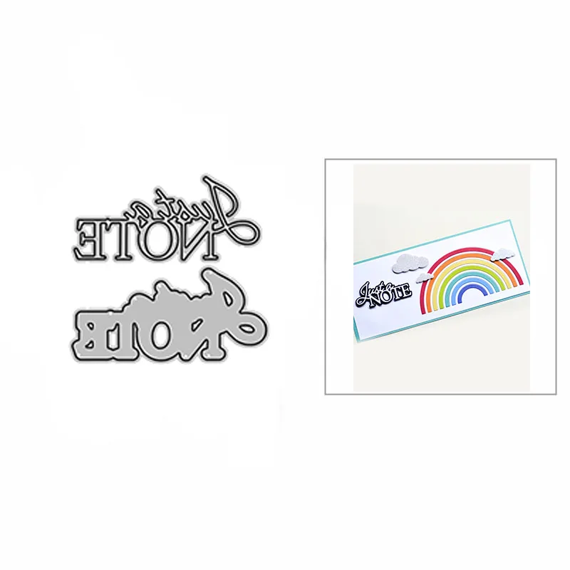 Новинка форма для поделок Shadow Just a Note Fancy Word металлические пресс формы 2021