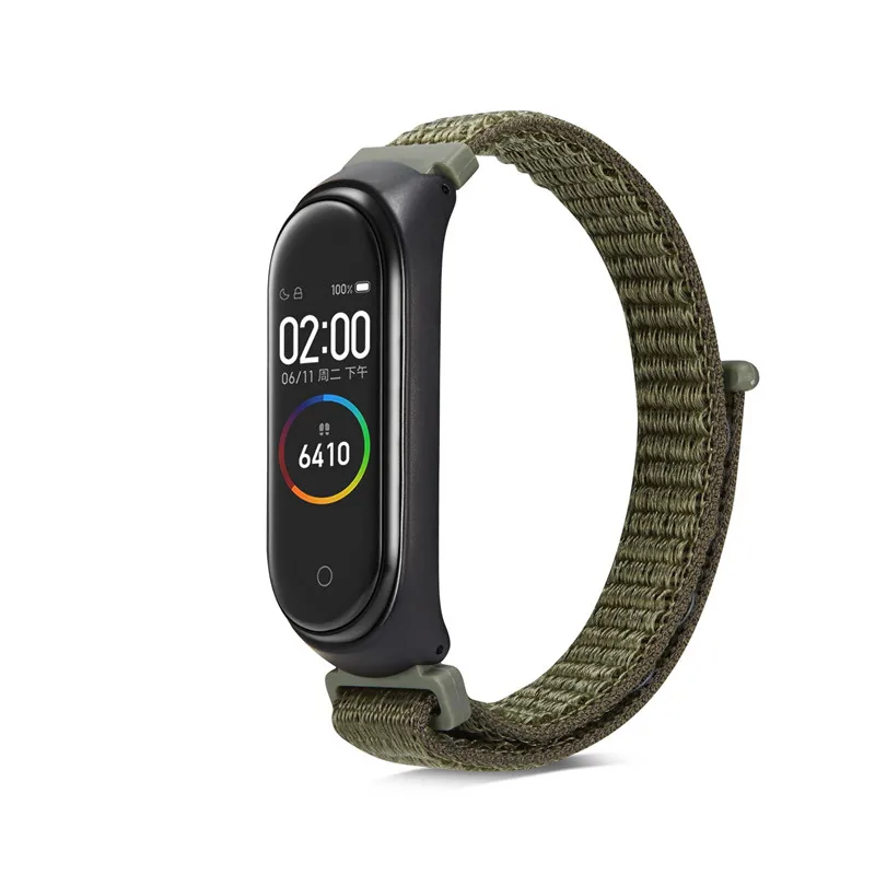 Нейлоновая петля сменный Браслет для Xiaomi Mi band 3 спортивный браслет дышащий ремешок для Xiaomi Mi band 4 Смарт часы аксессуары
