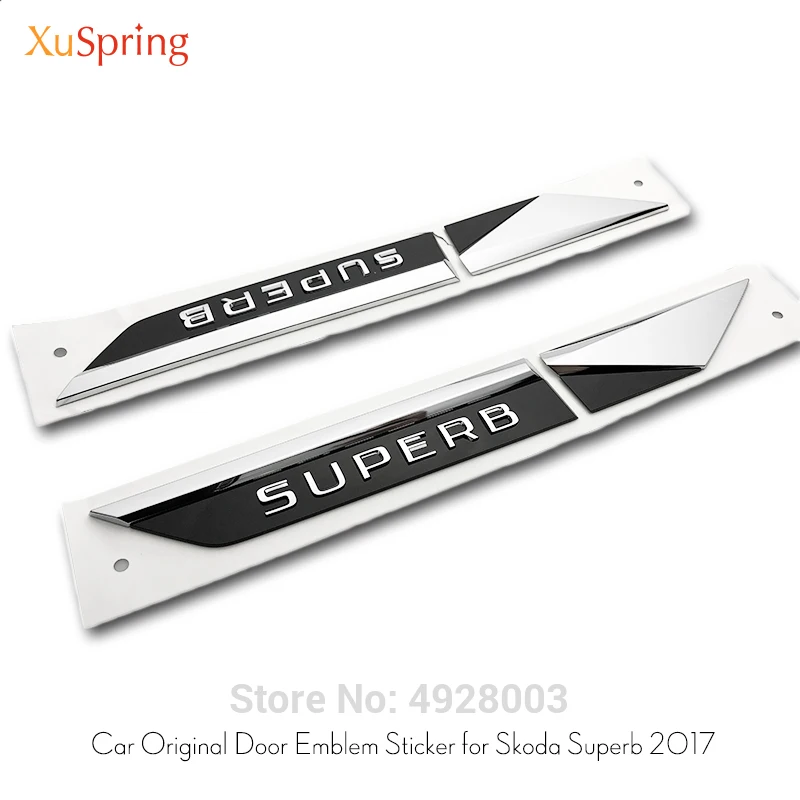 Значок эмблема бокового крыла автомобиля украшение оригинальный предмет для Skoda