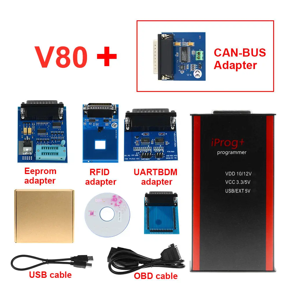 Iprog can adapter Лучшее качество V80 IPROG Porgrammer IR MB адаптеры IPROG CAN-BUS адаптер IPROG Kline адаптер с бесплатной доставкой - Цвет: Iprog can adapter