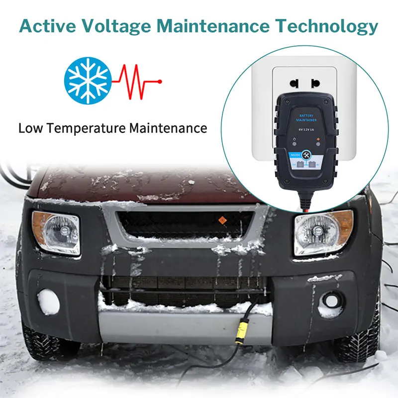 1A ABS свинцово-Кислотное Ремонтное зарядное устройство для мотоцикла