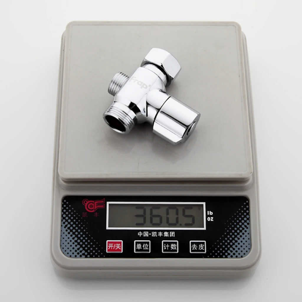 

Shower Head Diverter Valve 3/4'' To 1/2'' Three Way T-adapter Valve Toilet Bidet