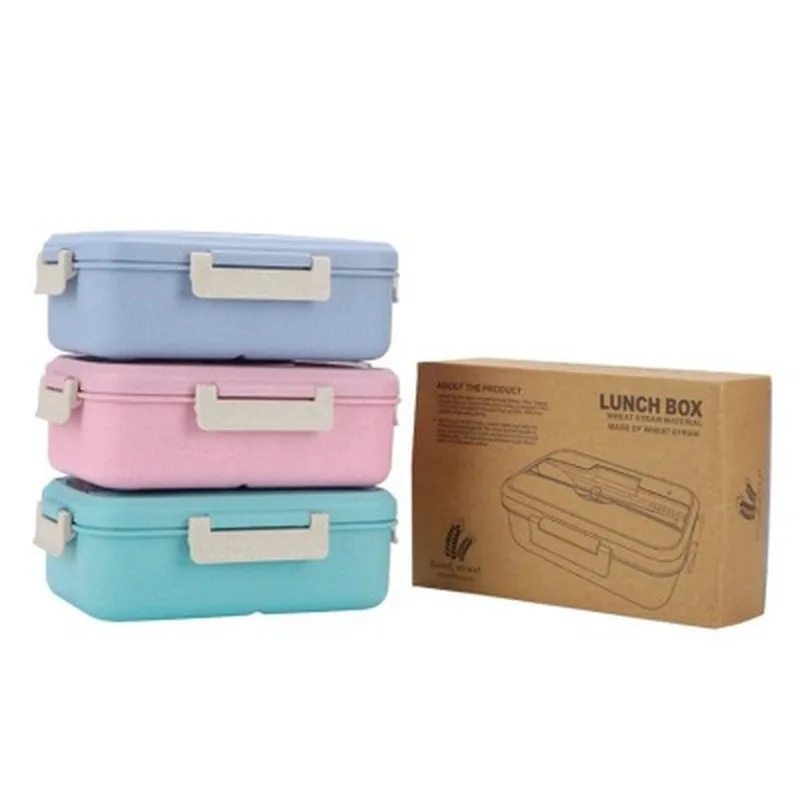 Ланч бокс из пшеничной соломы посуда контейнер для хранения продуктов кухонные