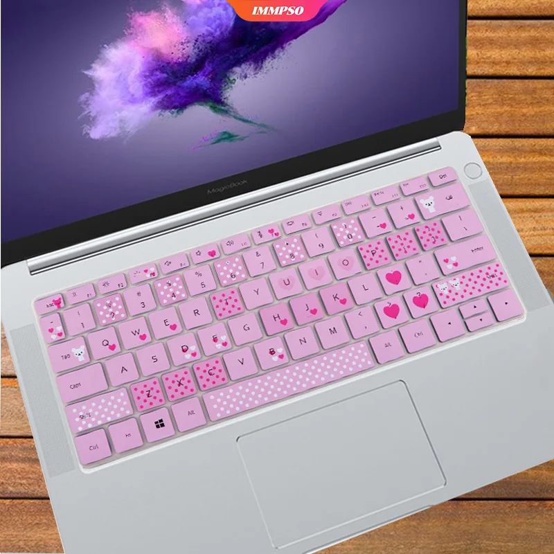 Силиконовые клавиатуры ноутбука чехол стикеры для Honor MagicBook i5 R5 i7 14 дюймов ноутбук