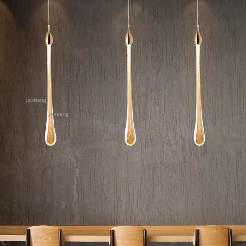 Современная светодиодная Хрустальная Подвесная лампа в виде капель s