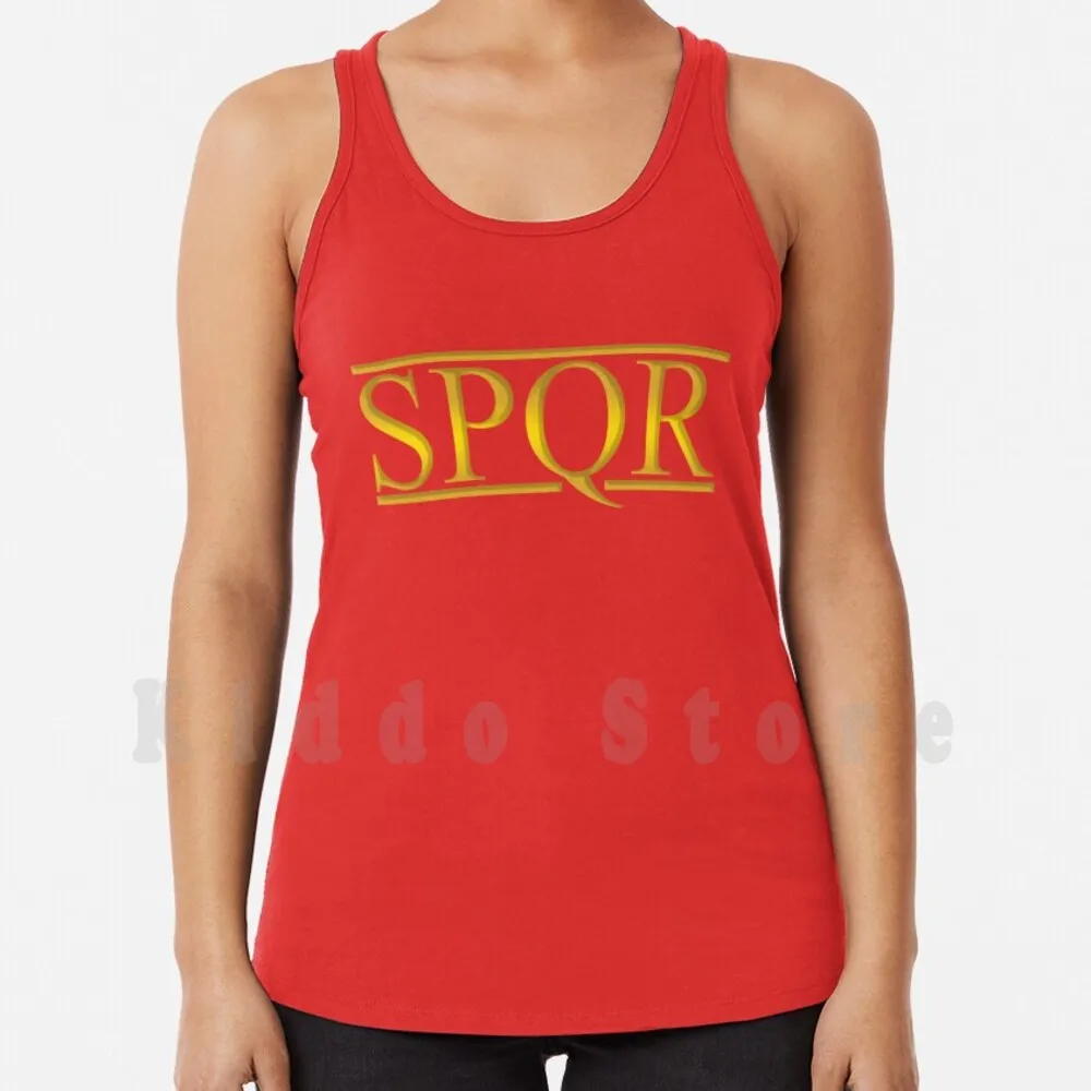 

Golden Spqr Tank Tops Vest Sleeveless Roman Roman Republic Roman Empire Empire History Spqr Gold Golden Emperor