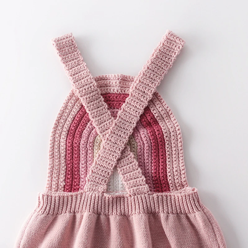 Одежда для маленьких девочек вязаная детская одежда комбинезон новорожденных и