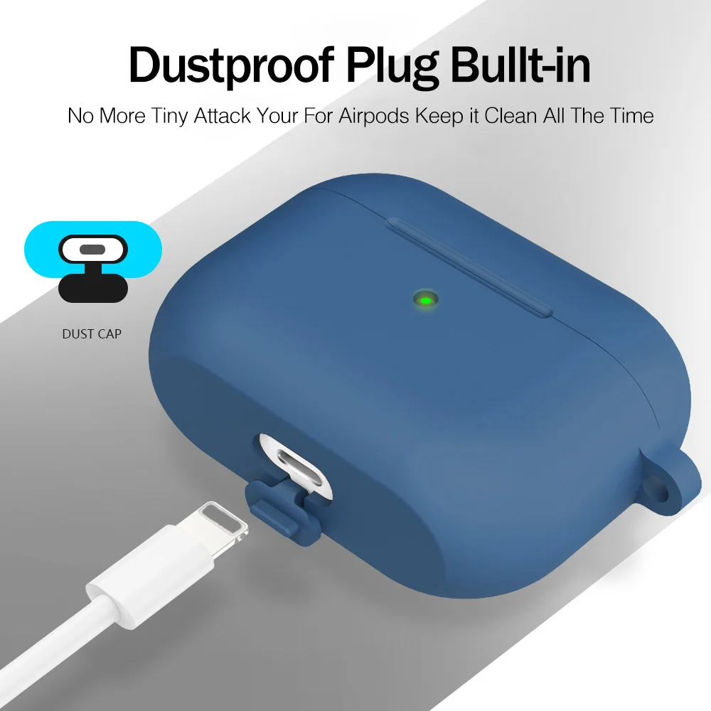 Чехол для наушников Rock Airpods Pro чехол беспроводных bluetooth милый из жидкого силикона