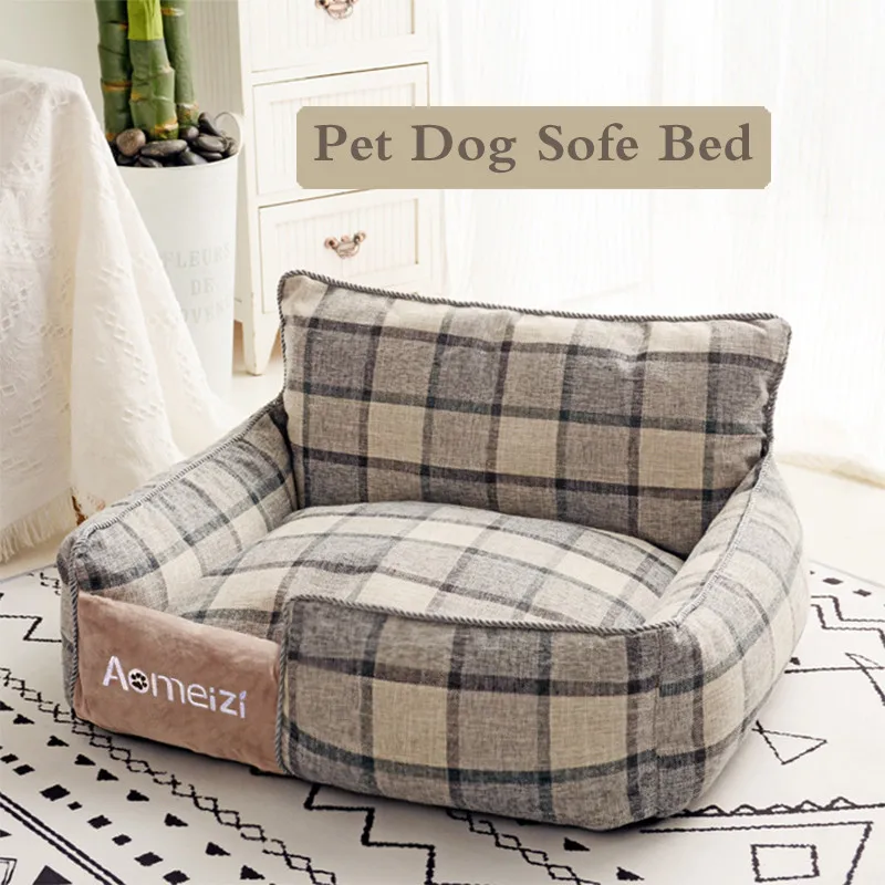 

Pet Dog sofe Bed Warm Removable Soft Pet Bed For Big Dogs Washable House Sofa Mats Sleeping Beds Cat Puppy Cotton Kennel Mat
