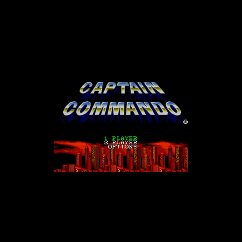 

16-битная 46-контактная большая серая игровая карта Captain Commander NTSC для игроков в США