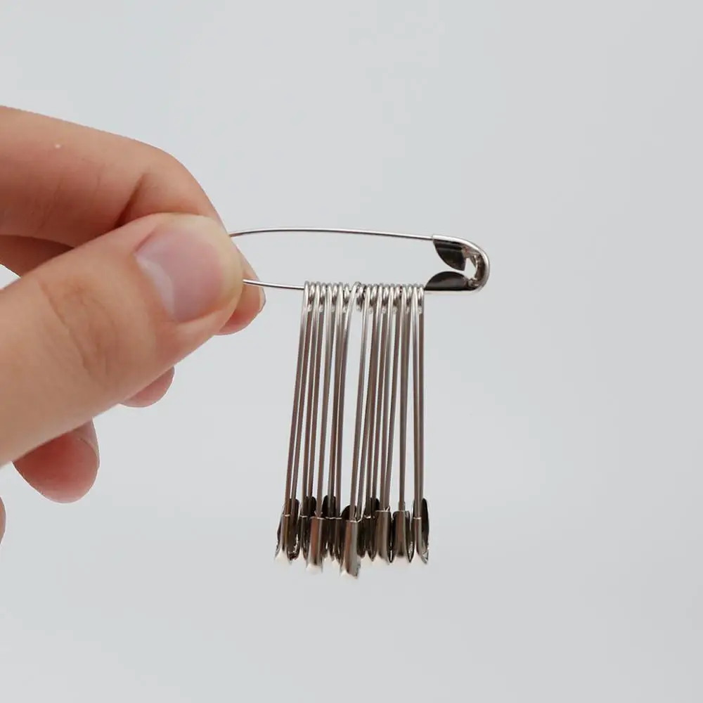 100 шт Серебряные безопасные булавки DIY Швейные Инструменты Аксессуары иголки из нержавеющей стали Большая Булавка безопасности маленькая брошь аксессуары для одежды