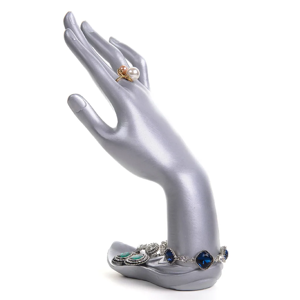 

2 Pieces Charm Bracelet Ring Hanging Hand Jewelry Display Stand Holder Show Rack