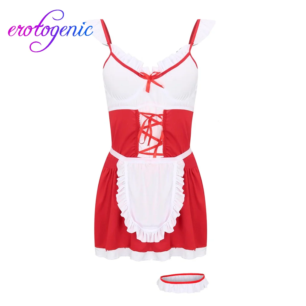 Сексуальная униформа сексуальный женский костюм горничной Униформа юбка