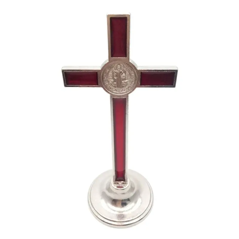 

Cross Crucifix Stand Christ Catholic Jesus Statue Figurine Car Home Chapel Decor D0AC