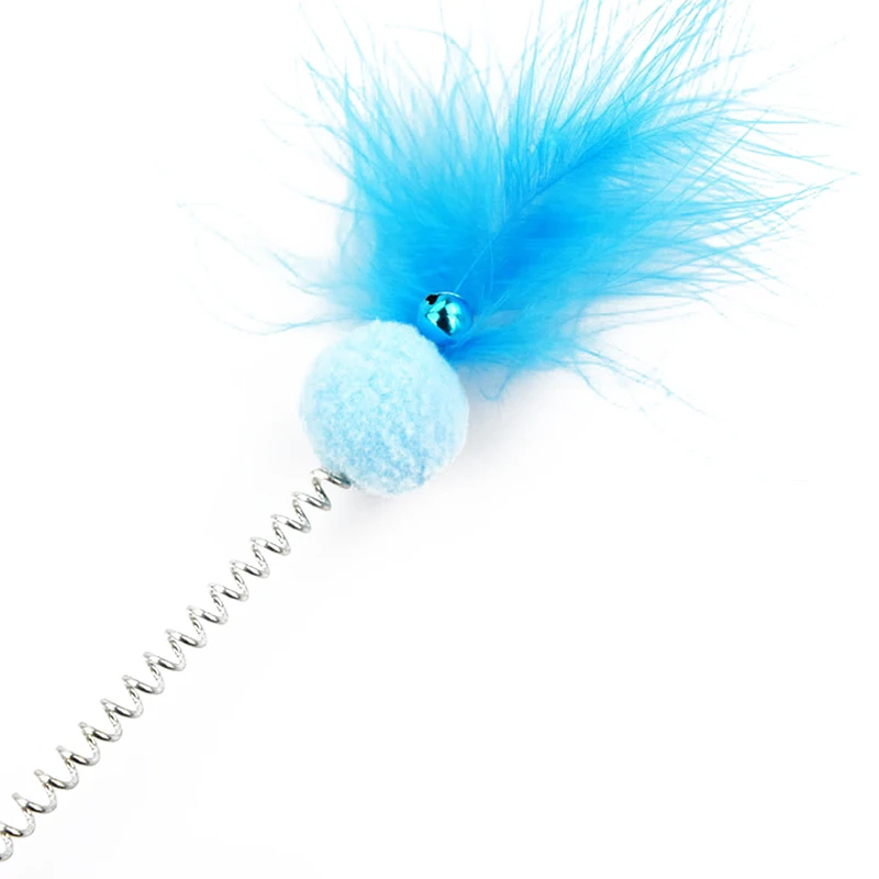 

Cat Kitten Interactive Toy Cat Toy Funny Creative Interactive Fake Feather Bell Decor Pet Supplies Cat Favors