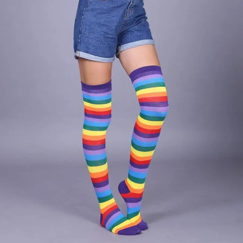 Гольфы до бедра Подарки для женщин рождественские гольфы девочек чулки в