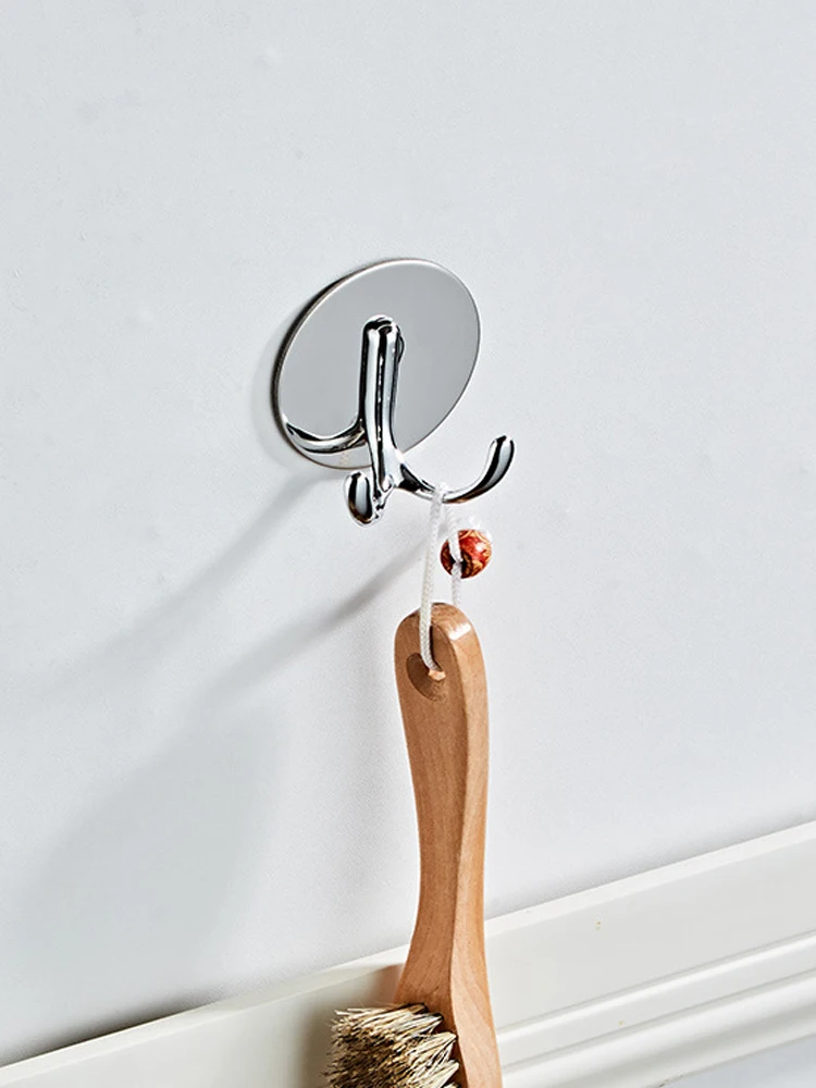 

Bathroom Hooks Cloth Hook Hangers Nail free Wall Hook Towel Hook for Kitchen Door Wall Coat Hats Hanger 304 Stainless Steel
