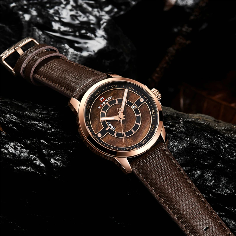 NAVIFORCE Брендовые Часы мужские модные спортивные Топ Роскошные кварцевые Дата