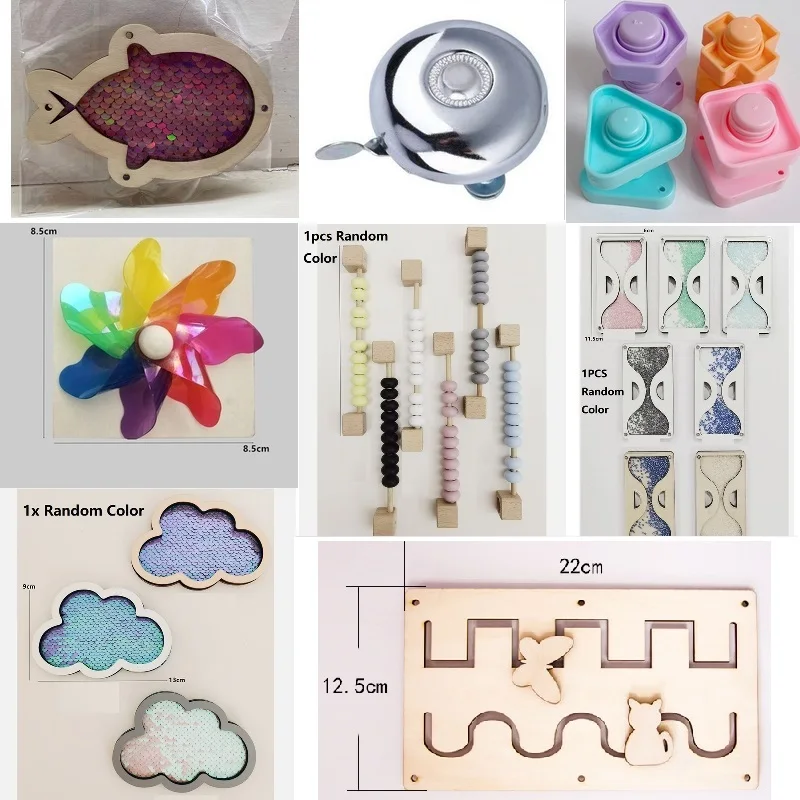 Детские аксессуары для занятой доски элементы Монтессори материал Обучающие