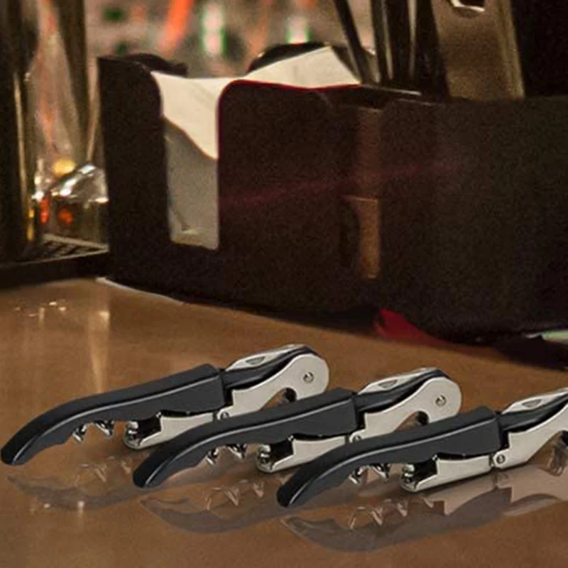 

3 Pack Corkscrew Heavy Duty Wine Opener Set with Foil Cutter and Bottle Opener Wine Key ForWaiters,Home
