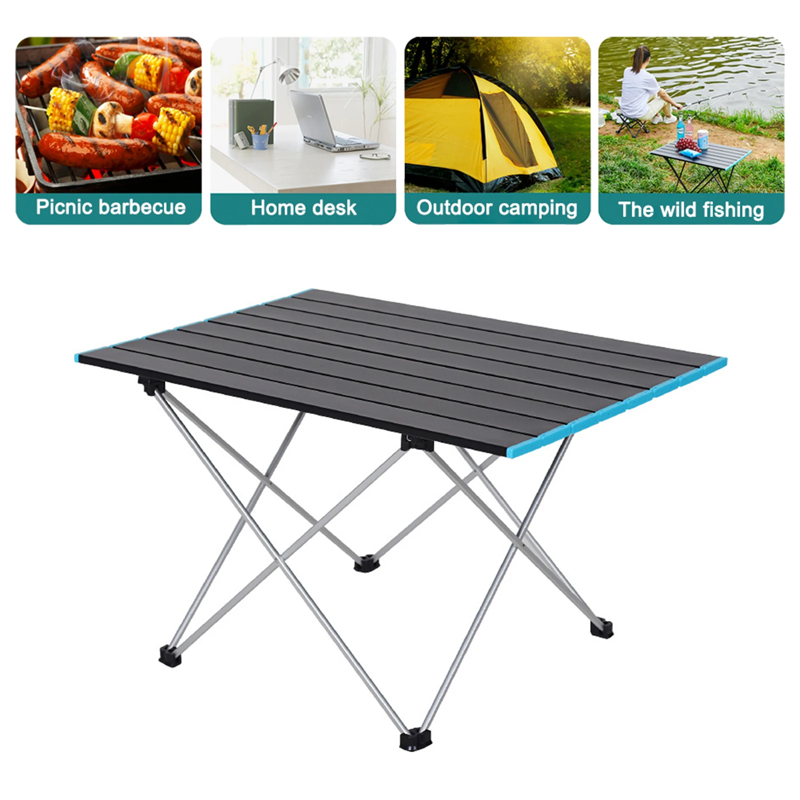 

Picnic Table Portable Small Foldable Aluminum Alloy Camping Outdoor