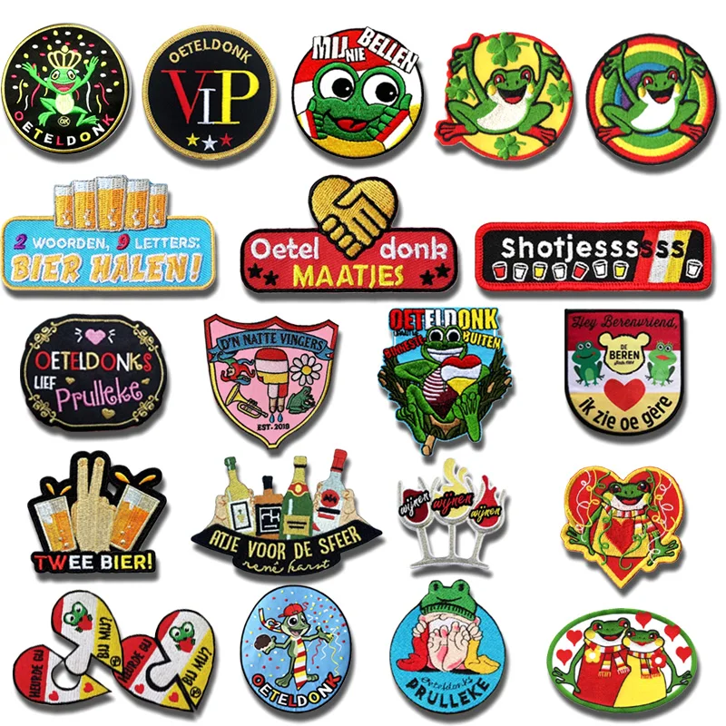 Эиндховен Oeteldonk эмблема полная вышивка лягушка карнавал для Нидерландов