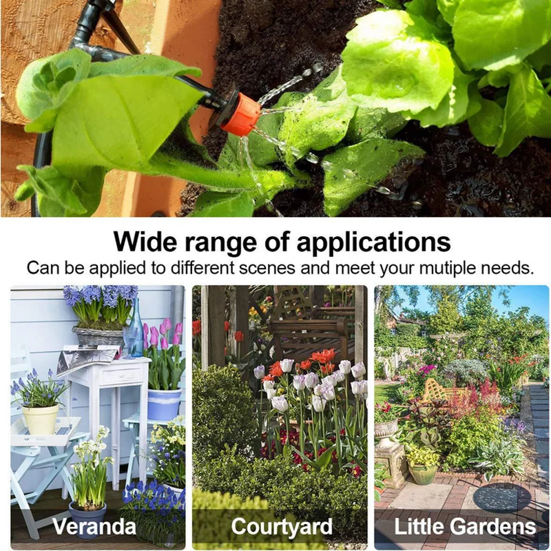 

Automatic Garden Watering System Water Drip Irrigation System Drip Watering Plant Watering Kit Irrigation Drippers Mist Set