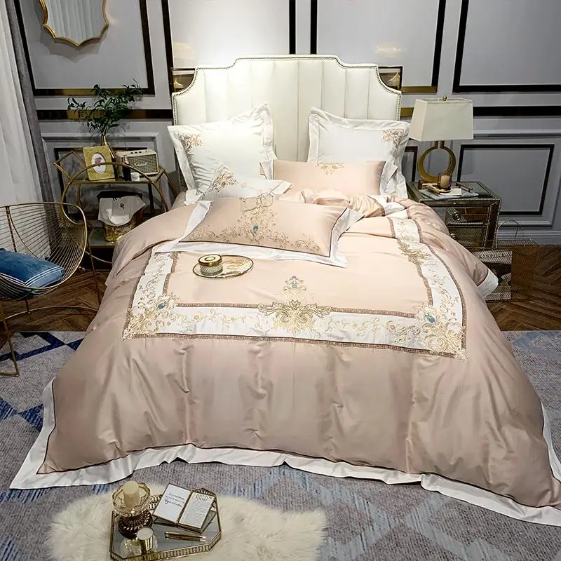 Высококачественное постельное белье с вышивкой в европейском стиле роскошный