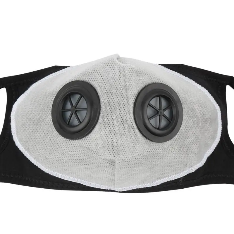 Cycling Mask Outdoor Respirator Face Shield With Double Breath Valve Breathable Safety Filter Anti-spittle Windproof | Безопасность и