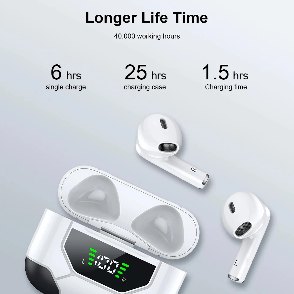 للبيع جديد LZ-10 TWS سماعة لاسلكية تعمل بالبلوتوث سماعة التحكم في مستوى الصوت سوبر باس سماعات مع شاشة ديجيتال علبة شحن Pk I9000 ماكس Tws