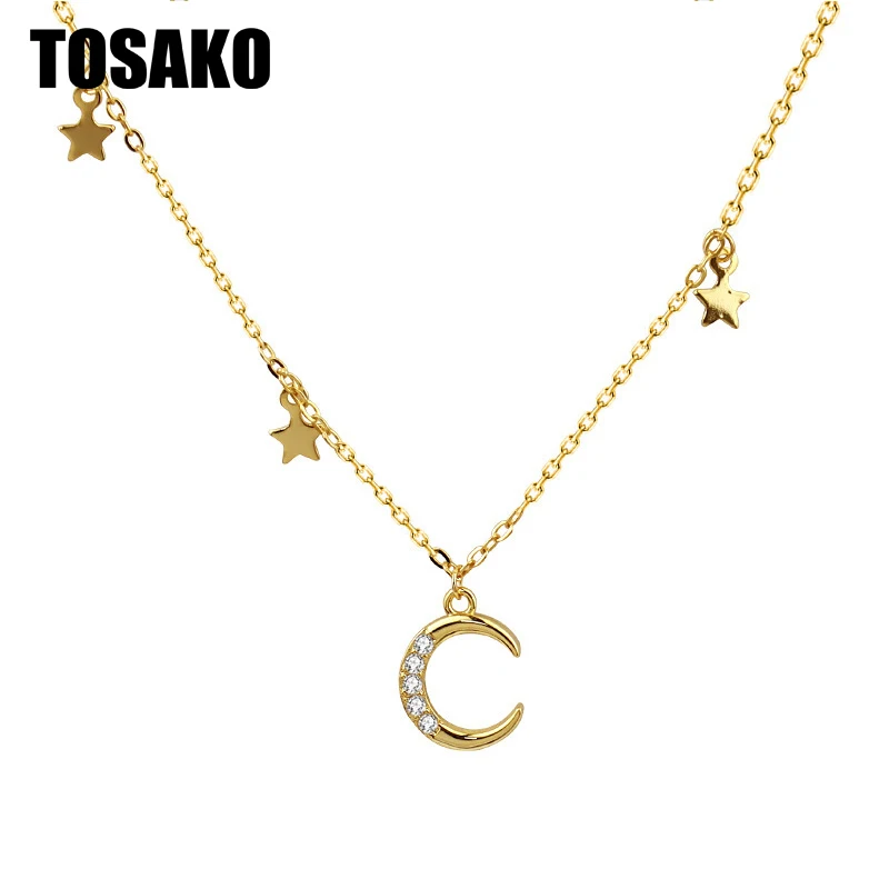 

Ожерелье TOSAKO золотого цвета, подвески для женщин, модная свадебная помолвка, луна