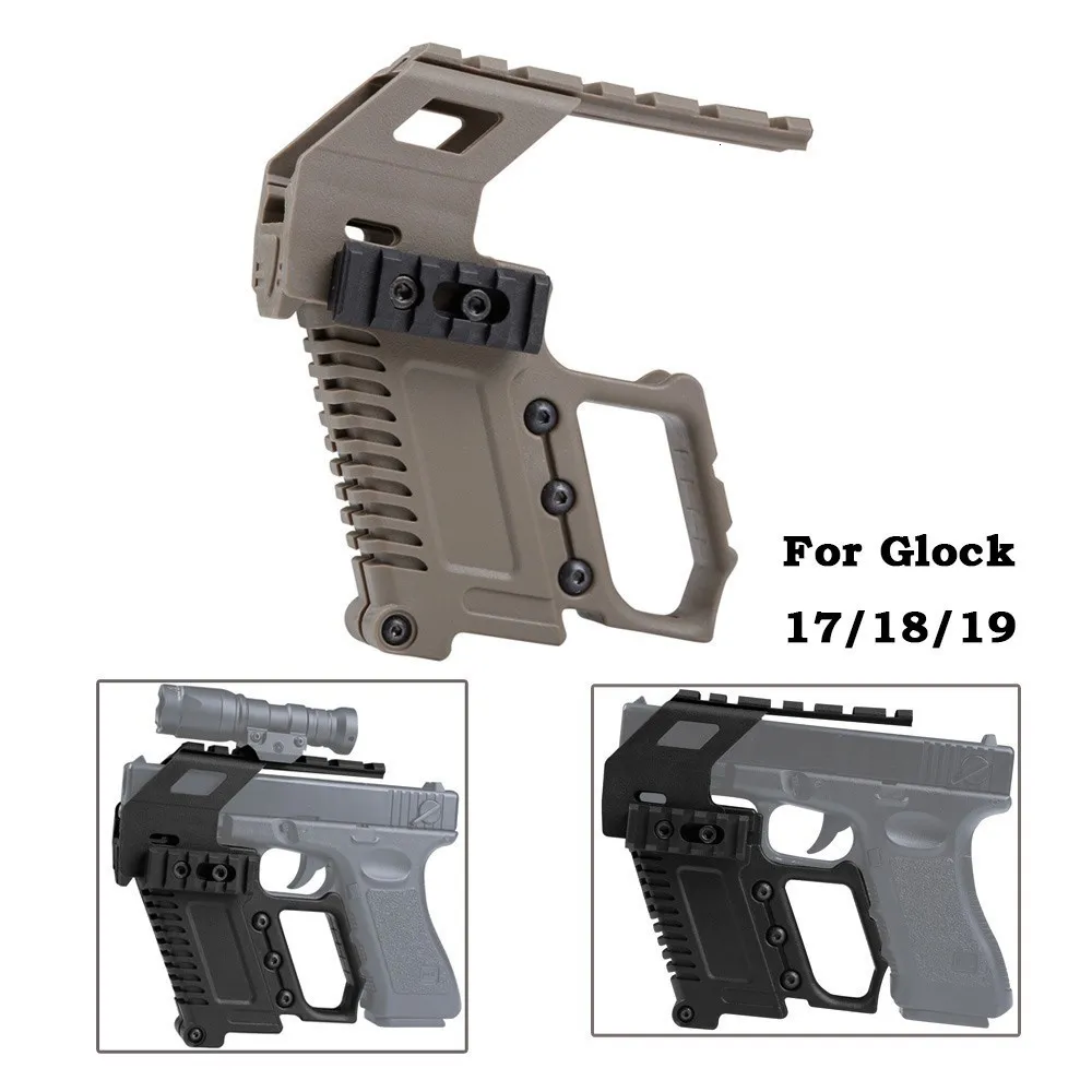 Glock Тактический рельсовый база серии загрузочное устройство пистолет Карабин Комплект быстрая Перезагрузка для G17 G18 G19 нейлон Охота армии аксессуары
