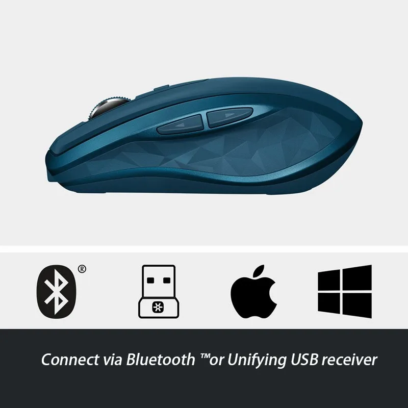 Беспроводная мышь Logitech MX ANYWHERE 2S Bluetooth управление с двух устройств через компьютер