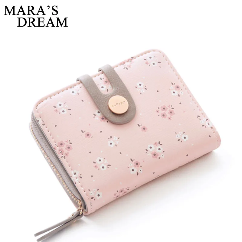 Mara's Dream 2019 короткий маленький свежий кошелек с цветком на молнии пряжкой