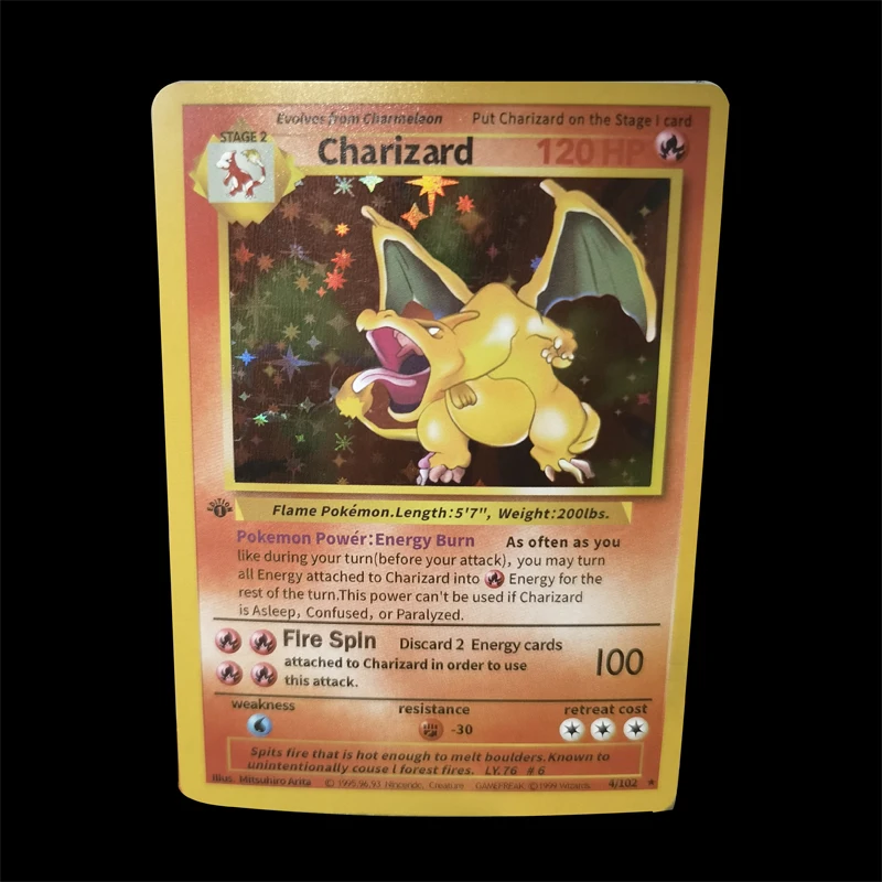 10 шт./компл. 1996 первое издание сделай сам Покемон карточка Charizard blastise Venusaur Боевая