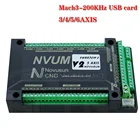 Mach3-200KHz USB карта NVUM 3 оси4 оси5 оси6 оси ЧПУ контроллер движения шаговый ведомый функция серводвигателя