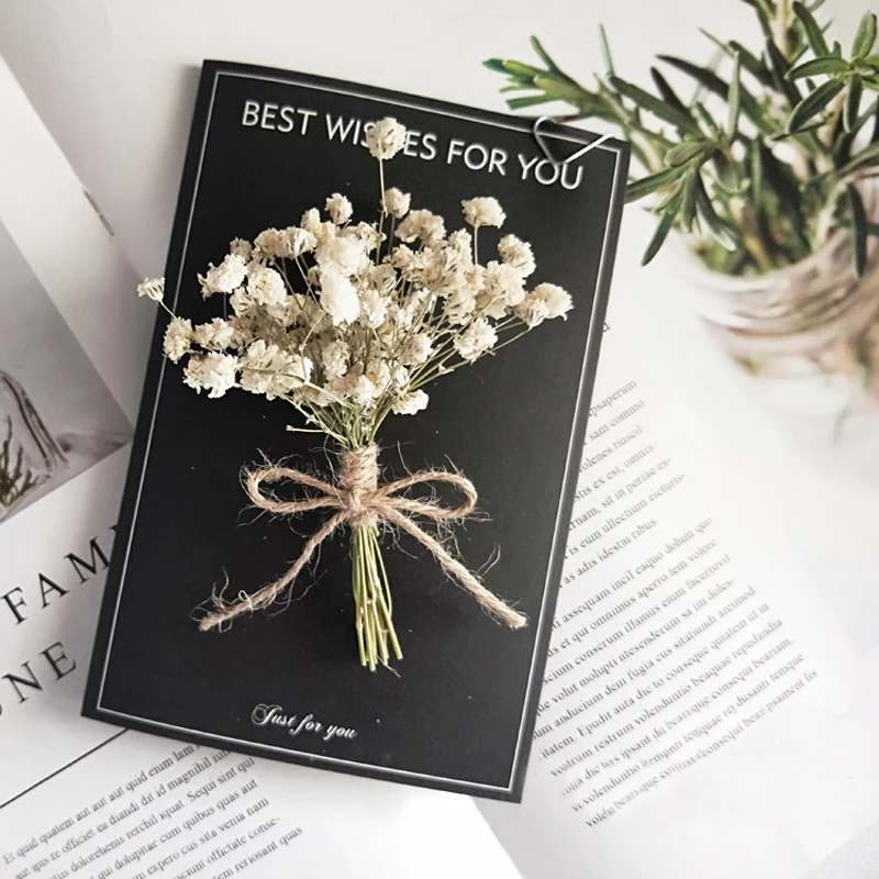 

15 Colors Mini Natural Dried Flowers Bouquet Vials Vase Card Gift Bag Box Filling Decoration Photography Backdrop Prop