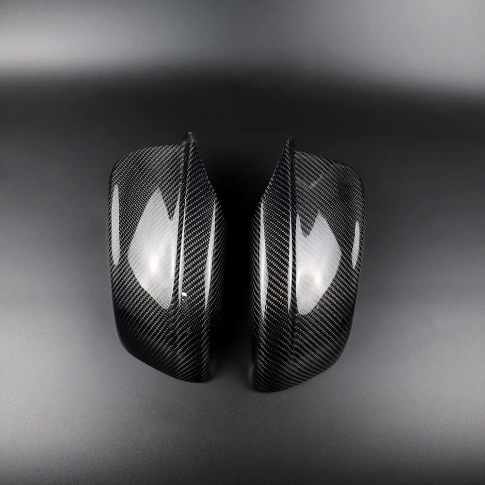 

1 Pair ABS Carbon Fiber Pattern Car Door Wing Mirror Covers Rear View Mirror Car-Styling Hight Quality Replacement Caps Shell St