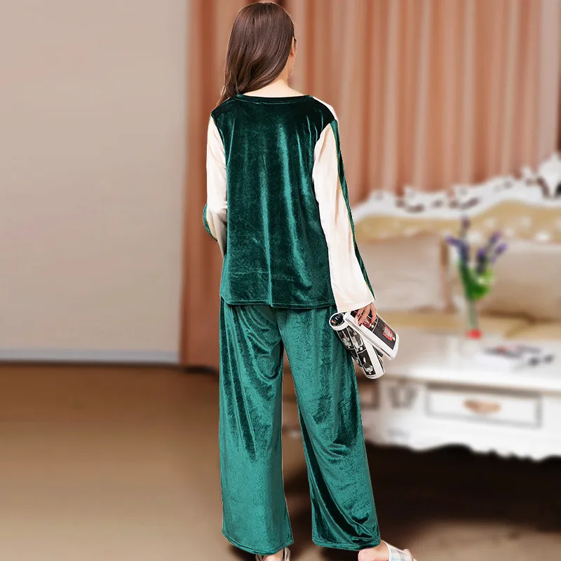 JULY'S SONG пижамные комплекты из 2 предметов женские бархатные теплые пижамы на