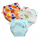 Многоразовые тренировочные штаны трусы для малышей, тканевые, цвет в ассортименте