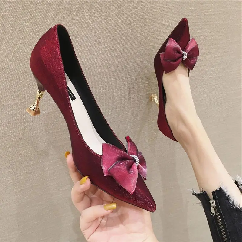 Cresfimix tacones altos/пикантные женские разноцветные туфли на высоком каблуке шпильке