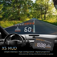 x5 obd2 gauge auto digital speedometer car electronics speed projector accessories head up display car hud on board computer