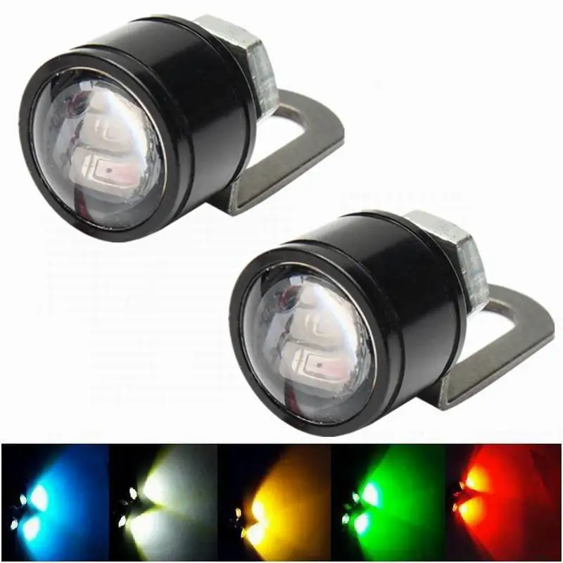 

6 Colors 1 Pair Outdoor Auto 50lm Daytime Waterproof Warning Motorcycle Mirror Light Eagle Eye LED Flash Strobe
